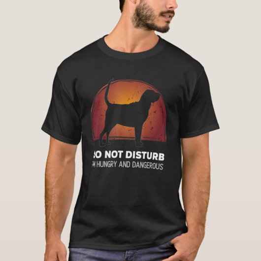 Sint Hubert's Dog Bloodhound Retro 27 T-shirt (Voorkant)