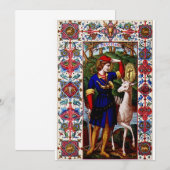 Sint-Hubertus van Luik met het hert Kaart (Voorkant / Achterkant)