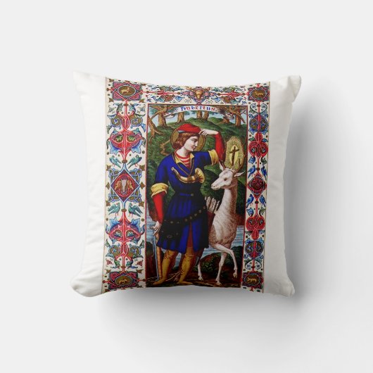 Sint-Hubertus van Luik met het hert Kussen (Voorkant)