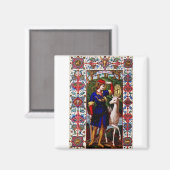 Sint-Hubertus van Luik met het hert  Magneet (Voorkant / Achterkant)