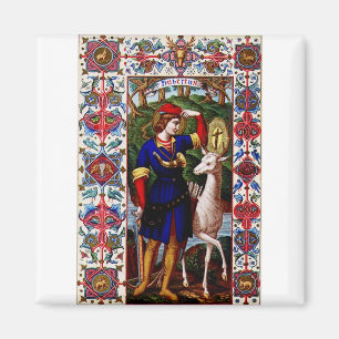 Sint-Hubertus van Luik met het hert Magneet