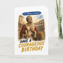 Sint-Ignatius van Antiochië Verjaardagskaart Kaart