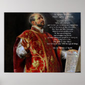 Sint-Ignatius van het gebed van Loyola tegen depre Poster (Voorkant)