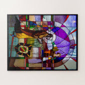 Sint-Ignatius van het Glas in lood Loyola Legpuzzel (Horizontaal)