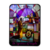 Sint-Ignatius van het Glas in lood Loyola Magneet (Verticaal)