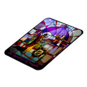 Sint-Ignatius van het Glas in lood Loyola Magneet (Linkerzijde)