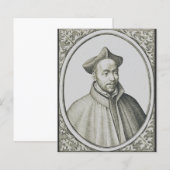 Sint-Ignatius van Loyola Gravure Antieke Kunst (Voorkant / Achterkant)