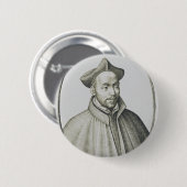 Sint-Ignatius van Loyola Gravure Antieke Kunst Ronde Button 5,7 Cm (Voorkant /achterkant)