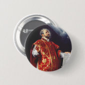 Sint-Ignatius van Loyola Ronde Button 5,7 Cm (Voorkant /achterkant)