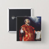 Sint-Ignatius van Loyola Vierkante Button 5,1 Cm (Voorkant /achterkant)