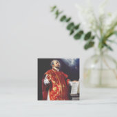Sint-Ignatius van Loyola Vierkante Visitekaartje (Staand voorkant)