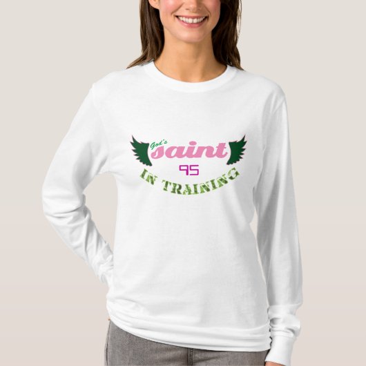 Sint in Opleiding (roze) Christelijke hoodie van v T-shirt (Voorkant)