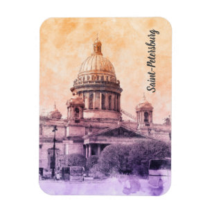 Sint-Isaac's Kathedraal Magnet - Sint-Petersburg Magneet