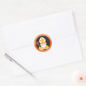 Sint-Isidore van Sevilla Ronde Sticker (Envelop)