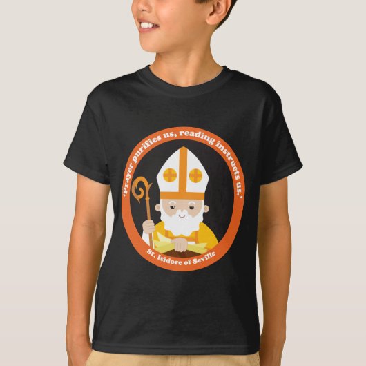 Sint-Isidore van Sevilla T-shirt (Voorkant)