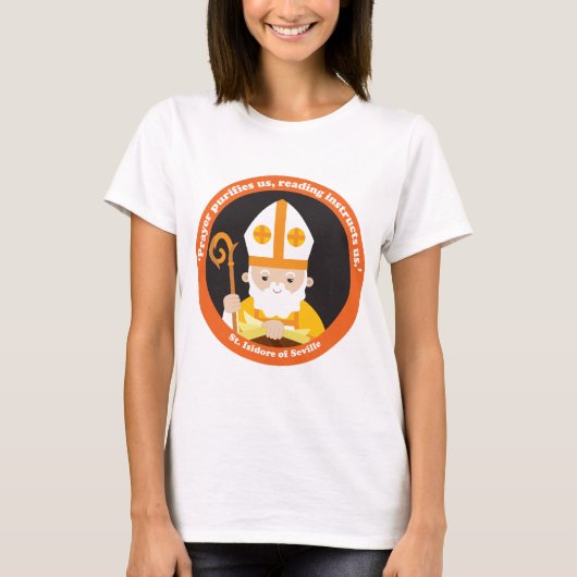 Sint-Isidore van Sevilla T-shirt (Voorkant)
