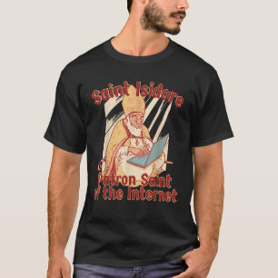 Sint-Isidorus van Sevilla Sint-Katholieke Computer T-shirt
