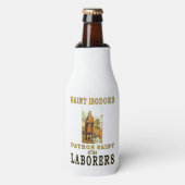 SINT-ISODORE PATROONHEILIGE VAN ARBEIDERS FLESJESKOELER (Fles Voorkant)