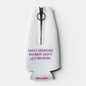 SINT-ISODORE PATROONHEILIGE VAN ARBEIDERS FLESJESKOELER (Achterkant)