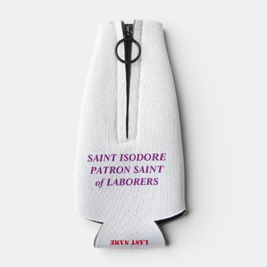 SINT-ISODORE PATROONHEILIGE VAN ARBEIDERS FLESJESKOELER (Achterkant)