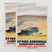 Sint-Ives Cornwall Travel poster (Voorkant / Achterkant)