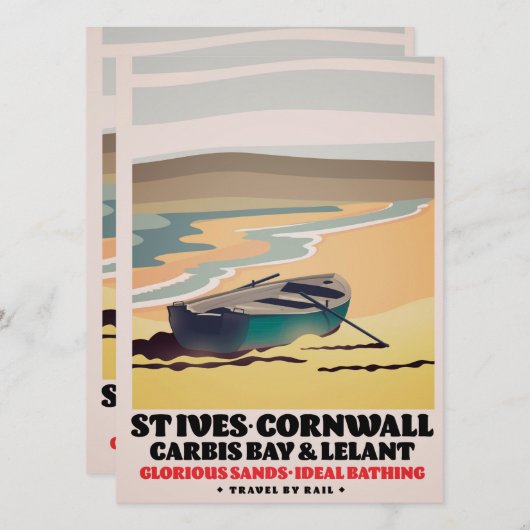 Sint-Ives Cornwall Travel poster (Voorkant / Achterkant)