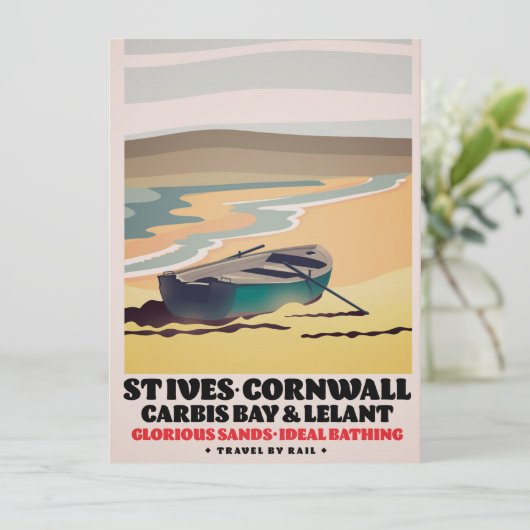 Sint-Ives Cornwall Travel poster (Staand voorkant)