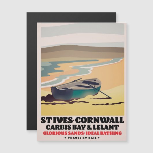 Sint-Ives Cornwall Travel poster (Voorkant / Achterkant)