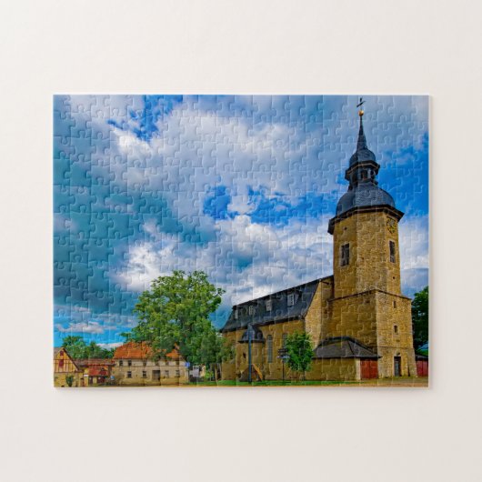 Sint-Jacobikerk Dornburg. Legpuzzel (Horizontaal)