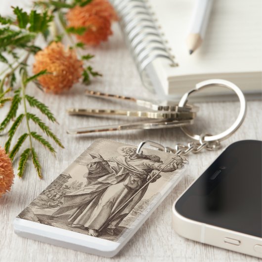 Sint Jacobus de Grote van de 12 apostelen Sleutelhanger (Voorkant Rechts)