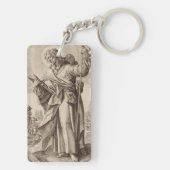 Sint Jacobus de Grote van de 12 apostelen Sleutelhanger (achterkant)