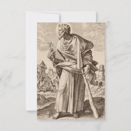 Sint Jacobus de Kleine zoon van Alfaeus Bedankkaart (Voorkant)