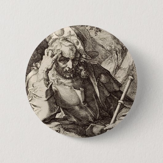 Sint-Jacobus de Meerdere de apostel Ronde Button 5,7 Cm (Voorkant)