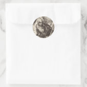 Sint-Jacobus de Meerdere de apostel Ronde Sticker (Tas)