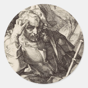 Sint-Jacobus de Meerdere de apostel Ronde Sticker