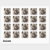 Sint-Jacobus de Meerdere de Apostel Vierkante Sticker (Vel)
