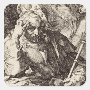 Sint-Jacobus de Meerdere de Apostel Vierkante Sticker