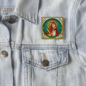 Sint-Jacobus de Meerdere (JMAS 05) Vierkante Button 5,1 Cm (In situ)