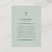 Sint-Jacobus van Perzië Orthodox Christelijk Gebed Plaatskaartje (Achterkant)