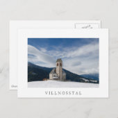Sint-Jakob-kerk in het witte briefkaart Villnöss (Voorkant / Achterkant)
