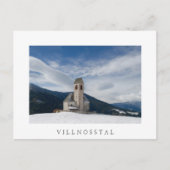 Sint-Jakob-kerk in het witte briefkaart Villnöss (Voorkant)