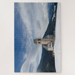 Sint-Jakob-kerk in Villnöss in de winter Legpuzzel