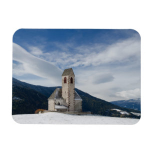 Sint-Jakob-kerk in Villnöss-rechthoekmagnet Magneet
