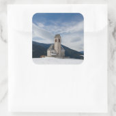 Sint-Jakob-kerk in Villnöss-sticker Vierkante Sticker (Tas)