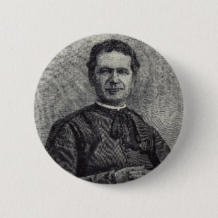 Sint-Jan-Bosco Patroon van de Jeugd Katholieke Kun Ronde Button 5,7 Cm