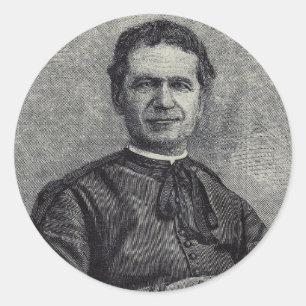Sint-Jan-Bosco Patroon van de Jeugd Katholieke Kun Ronde Sticker