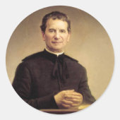 Sint-Jan Bosco Ronde Sticker (Voorkant)
