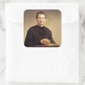 Sint-Jan Bosco Vierkante Sticker (Tas)