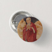 Sint Jan Cassianus Kerkvader Ronde Button 3,2 Cm (Voorkant /achterkant)