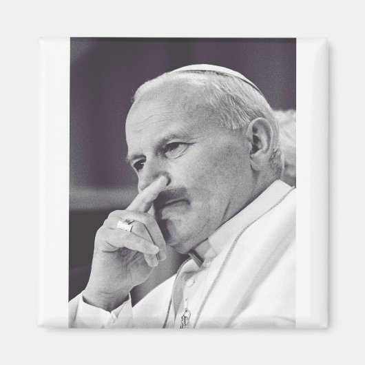 Sint Jan Paulus II De Grote Communicator Schone Ku Magneet (Voorkant)